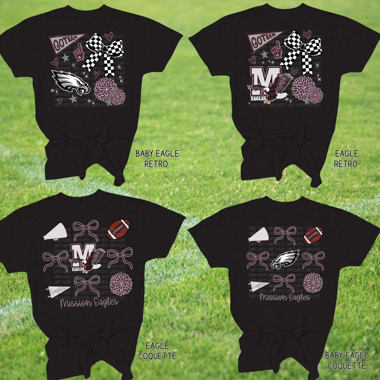 Eagles :Coquette Spirit Tee