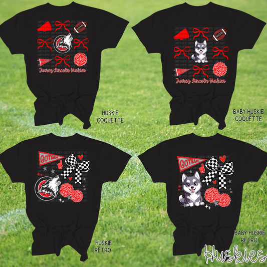 Huskies:Coquette Spirit Tee