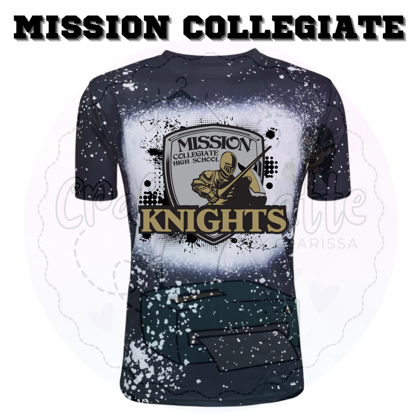 Mission CISD PreBleached Sublimated T-Shirt