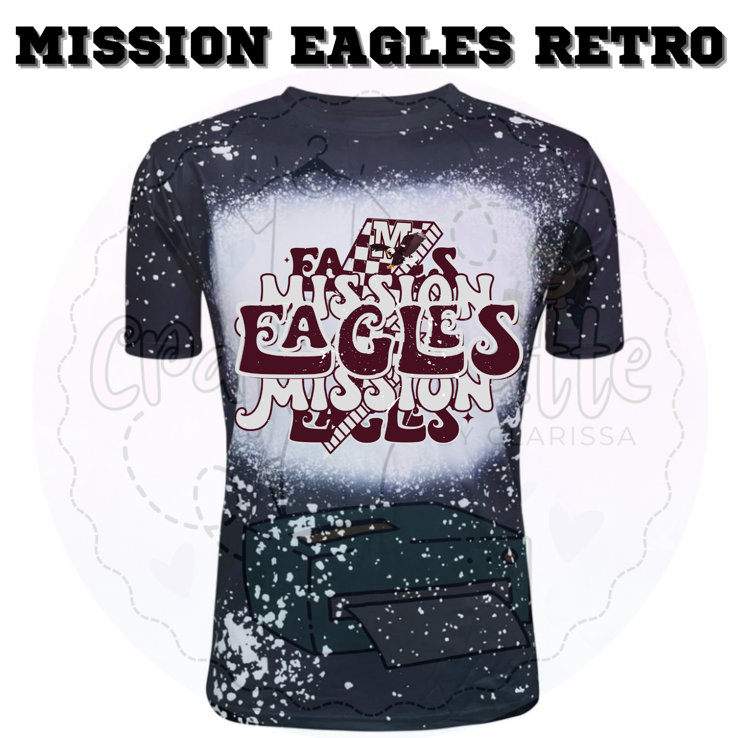 Mission CISD PreBleached Sublimated T-Shirt
