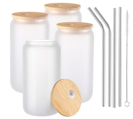 16 oz. Frosted Glass Tumbler